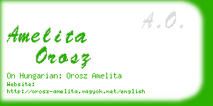 amelita orosz business card